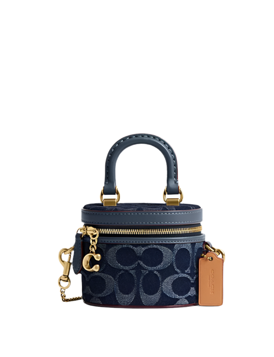 Denim coach crossbody hotsell