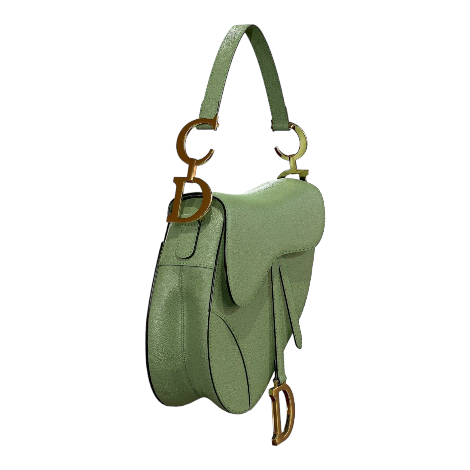 Dior Saddle Bag Mint Green Leather