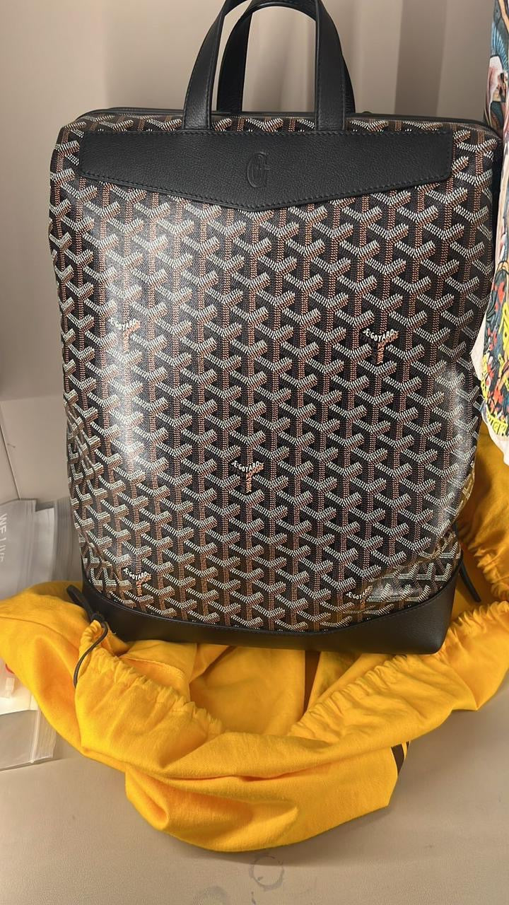 GOYARD BLACK CISALPIN BACKPACK