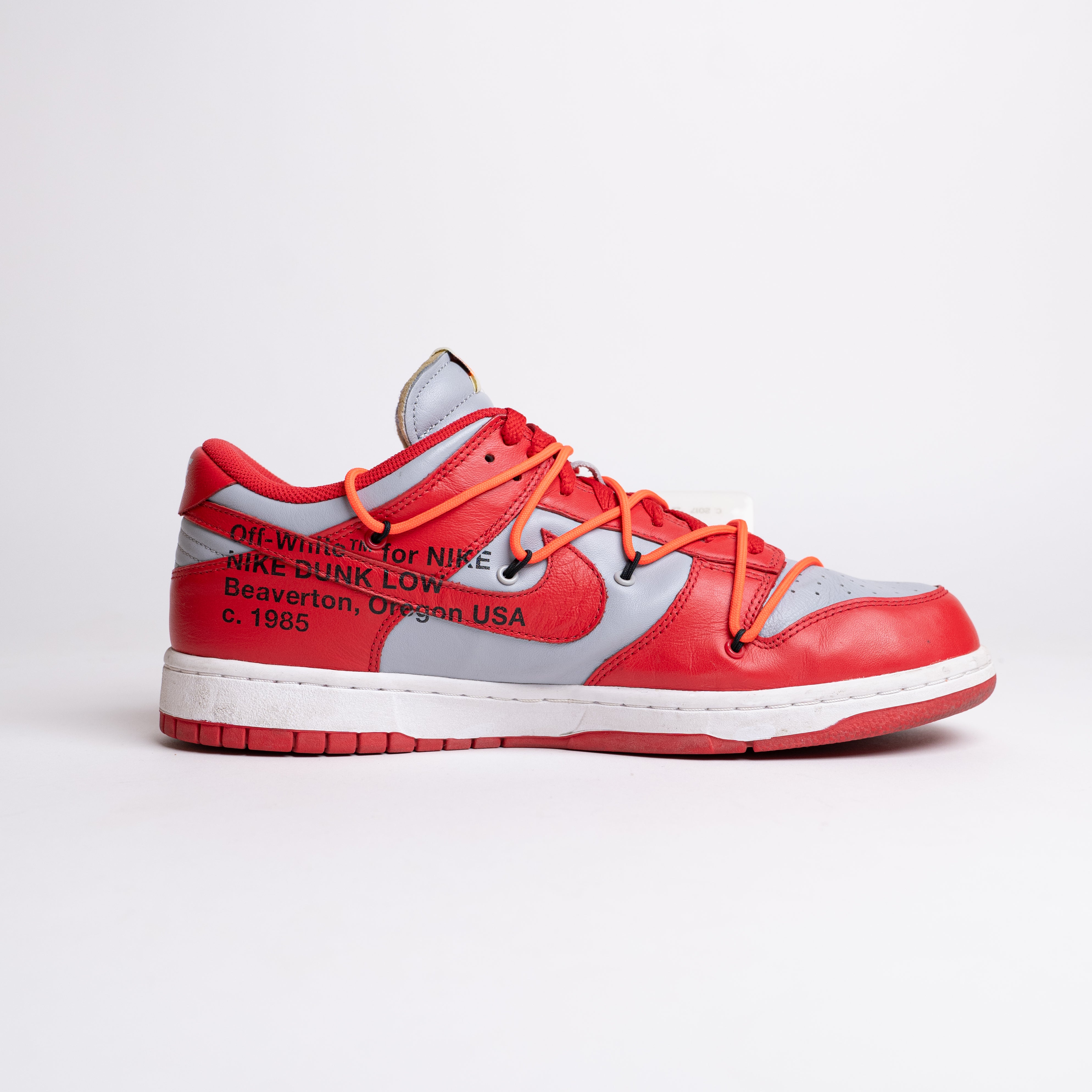 NIKE DUNK LOW OFF-WHITE UNIVERSITY RED UK11