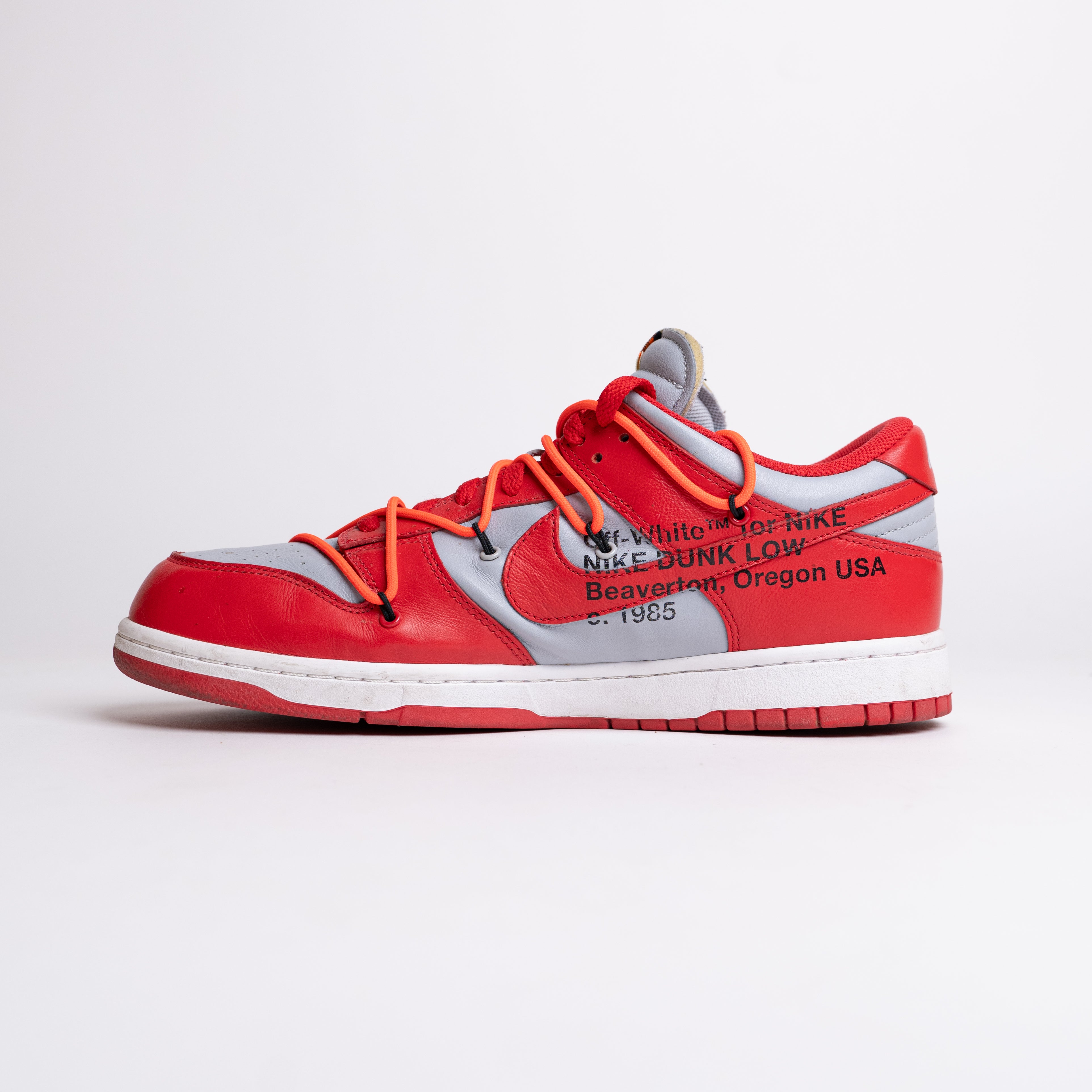 NIKE DUNK LOW OFF-WHITE UNIVERSITY RED UK11