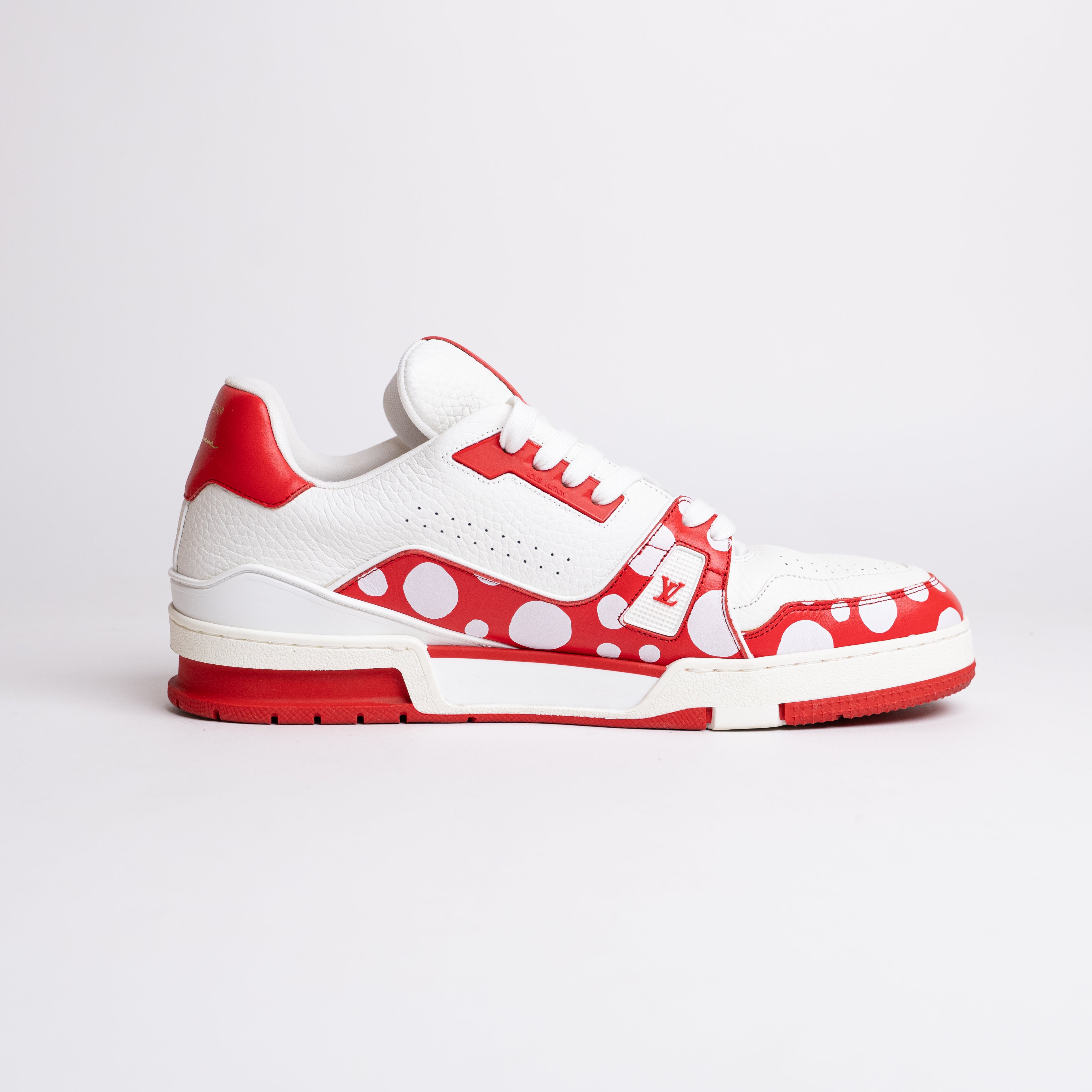 LOUIS VUITTON LV TRAINER YAYOI KUSAMA RED WHITE LV9