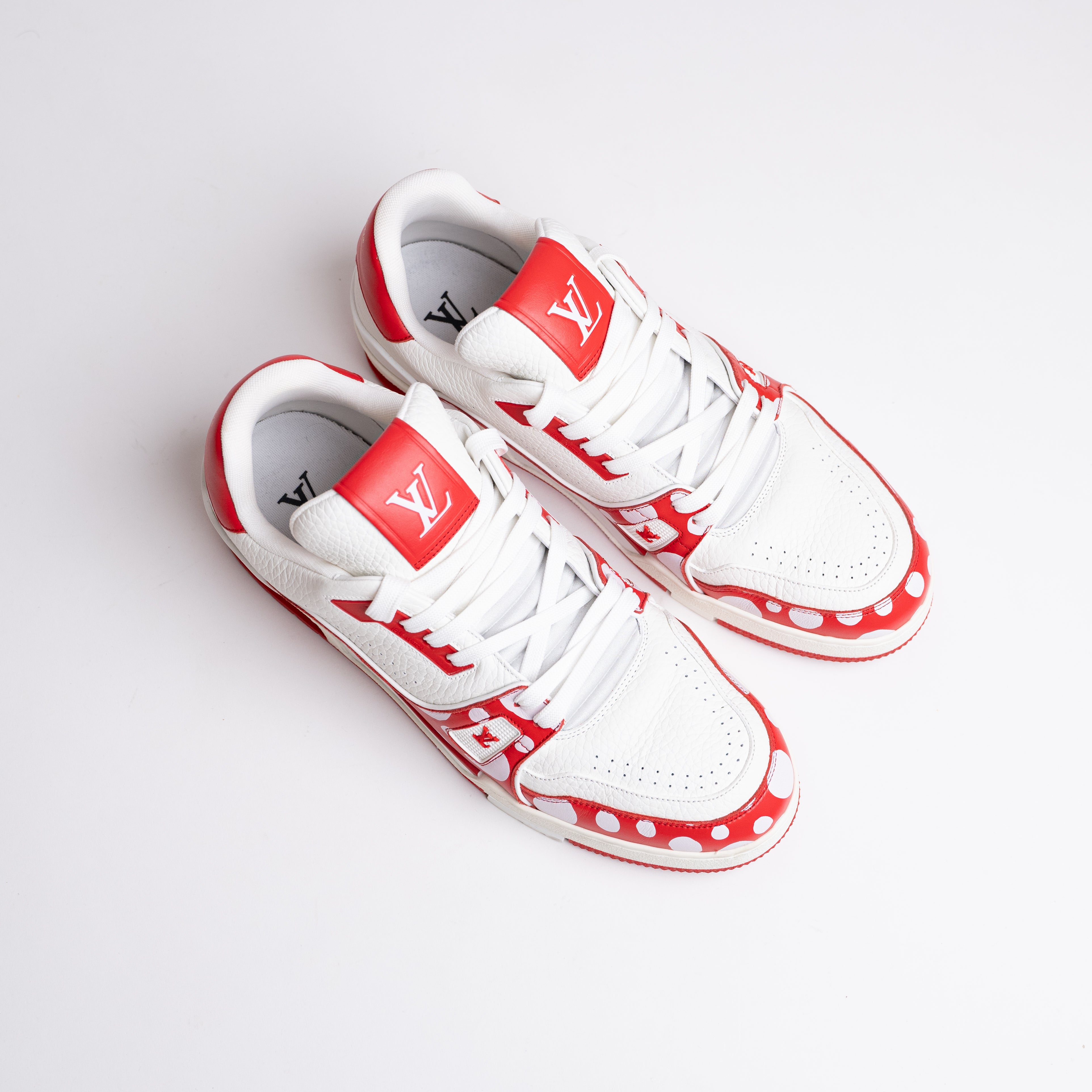 LOUIS VUITTON LV TRAINER YAYOI KUSAMA RED WHITE LV9