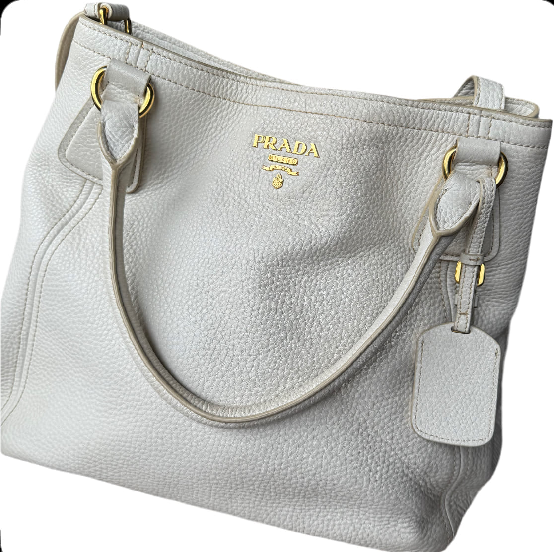 Prada Double Leather Handbag