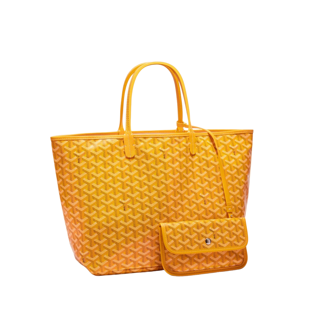 Goyard Yellow Goyardine Coated Canvas and Leather Saint Louis GM Tote