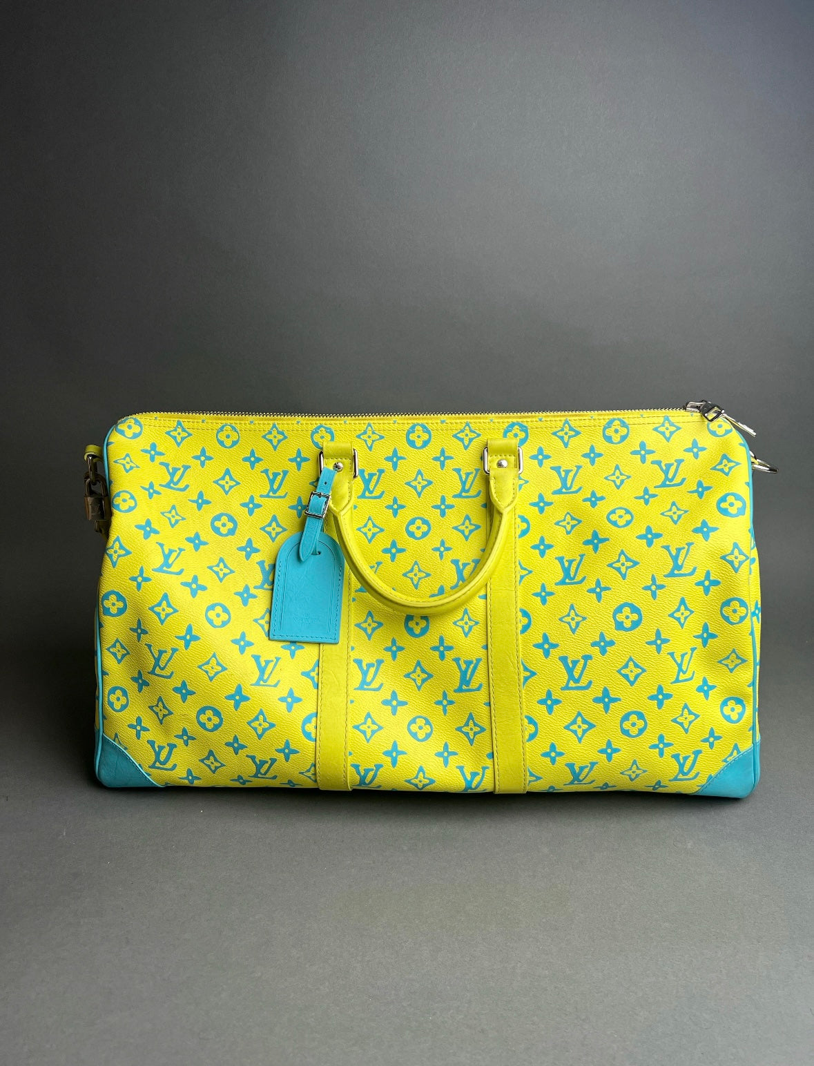 Louis Vuitton Keepall Cloth Travel Bag "Yellow"