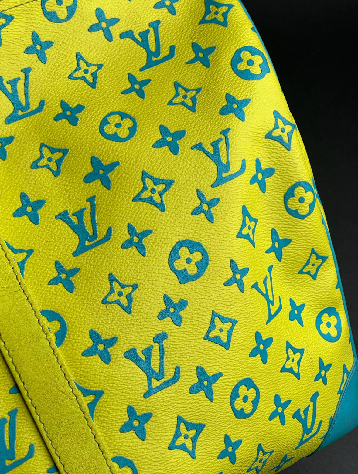 Louis Vuitton Keepall Cloth Travel Bag "Yellow"