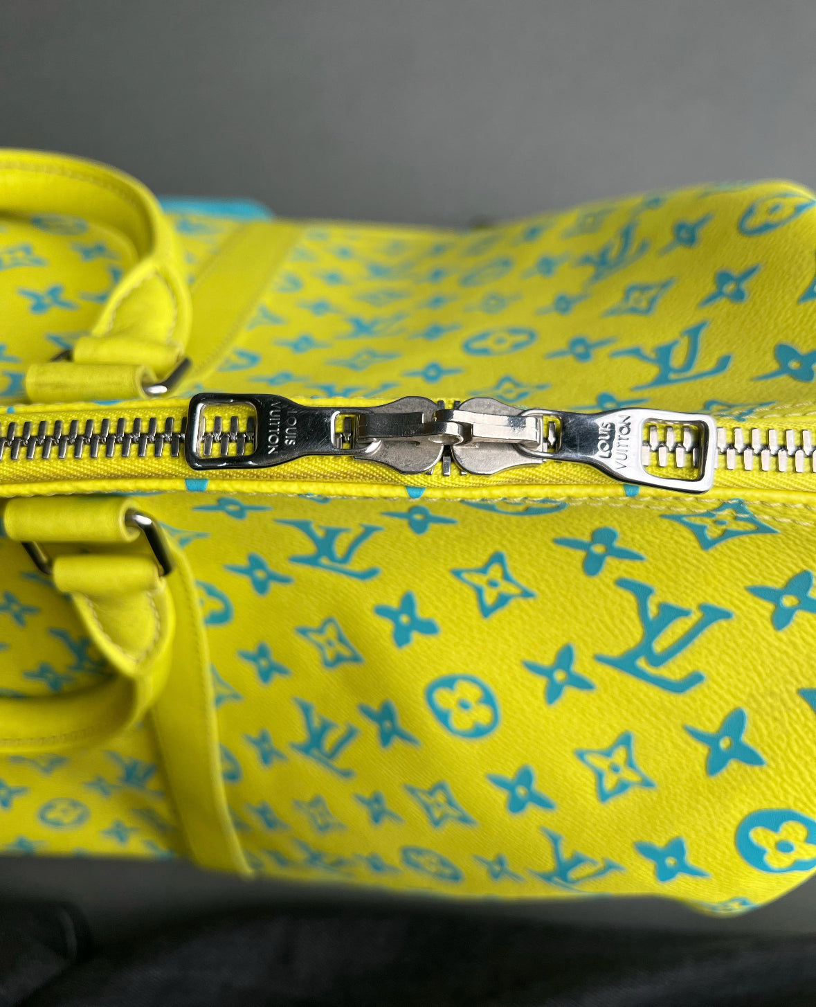 Louis Vuitton Keepall Cloth Travel Bag "Yellow"