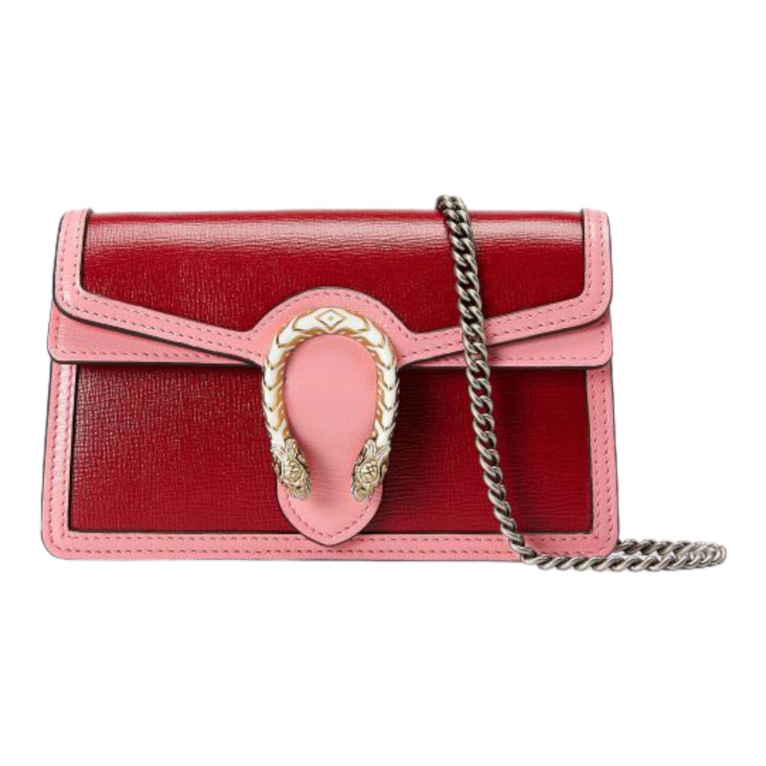 Gucci Supreme Dionysus Super Mini Bag-Red/Pink