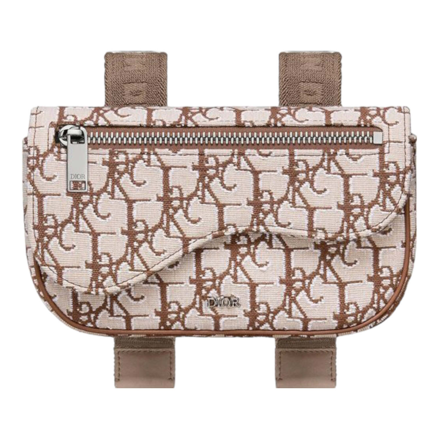 Dior x Cactus Jack Oblique Jacquard Saddle Arm Pouch 'Coffee'