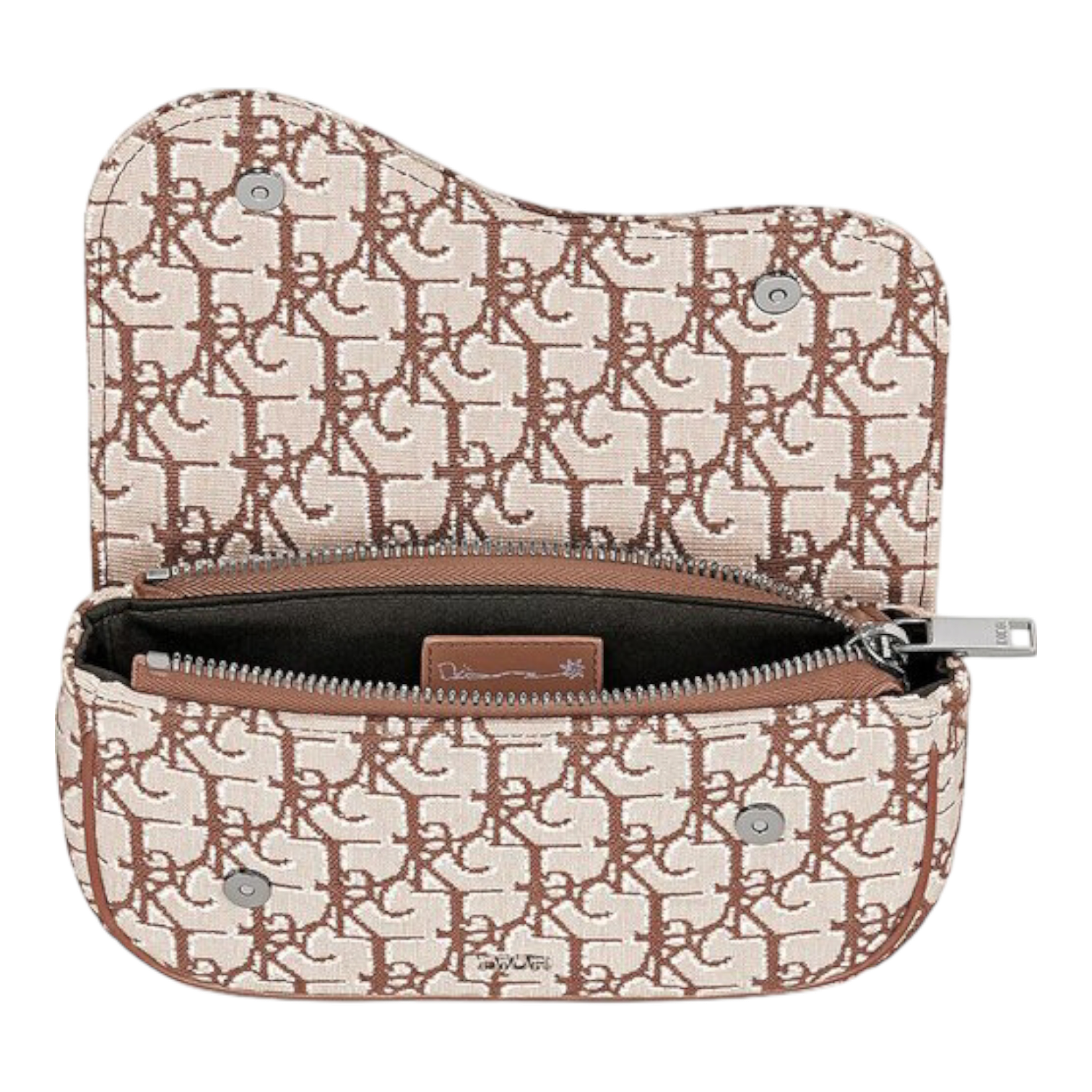 Dior x Cactus Jack Oblique Jacquard Saddle Arm Pouch 'Coffee'