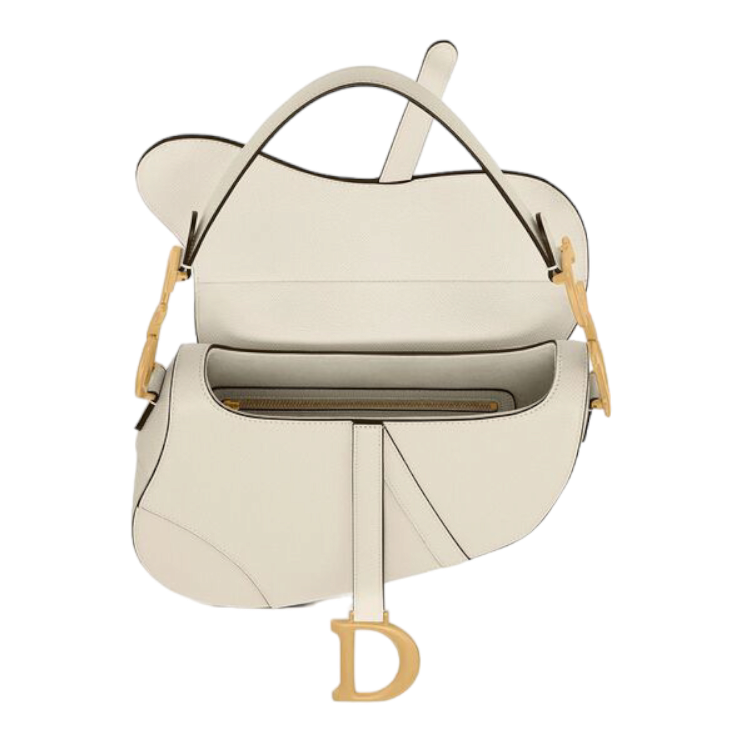 Dior Saddle Bag With Strap Grained Calfskin Women