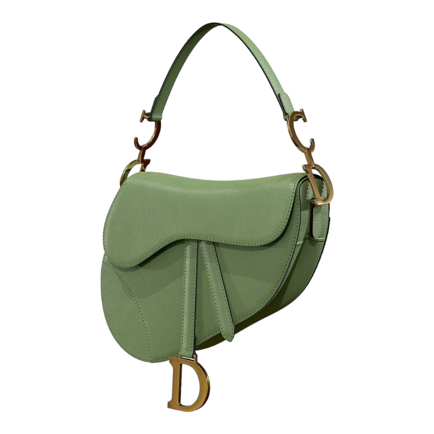 Dior Saddle Bag Mint Green Leather