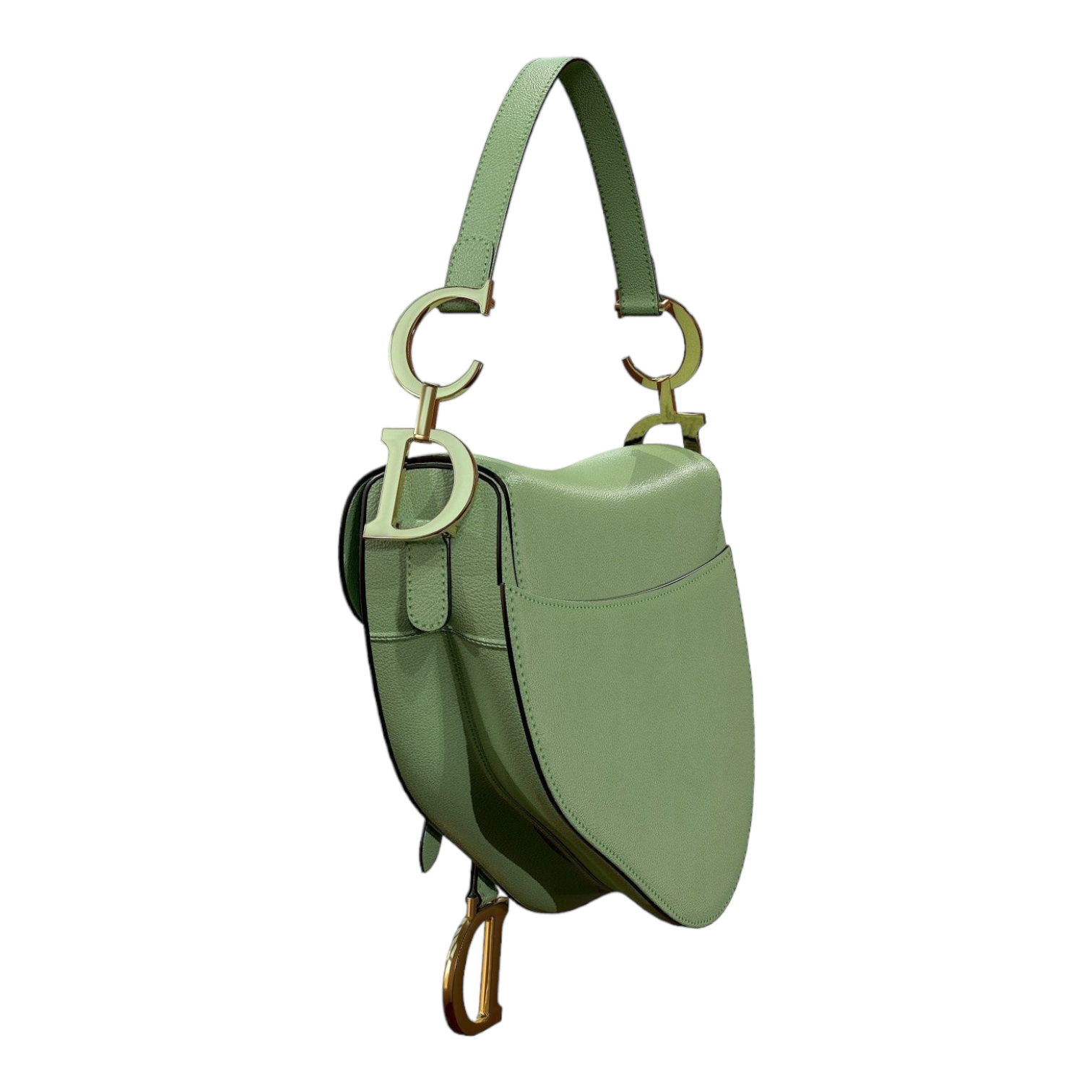 Dior Saddle Bag Mint Green Leather