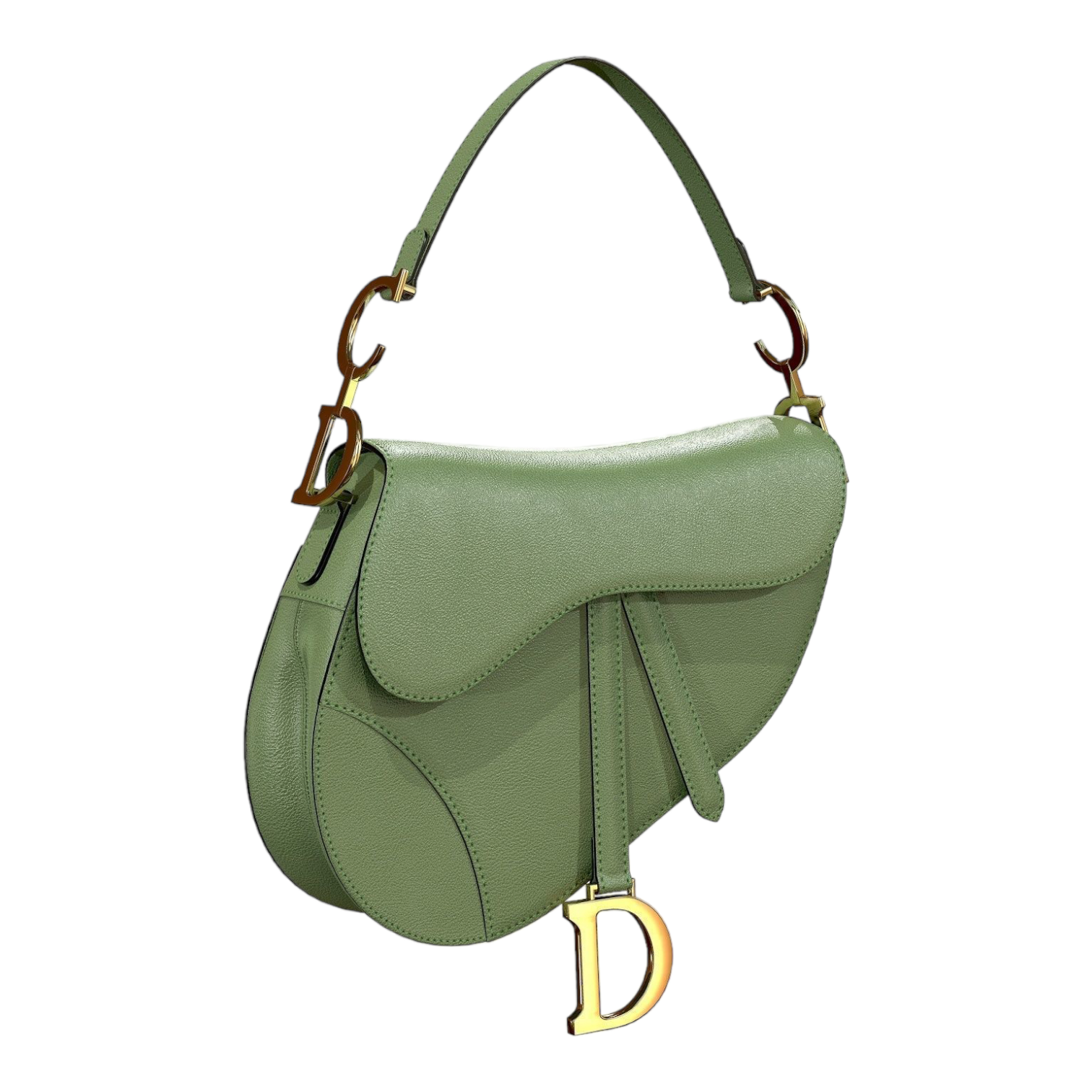 Dior Saddle Bag Mint Green Leather