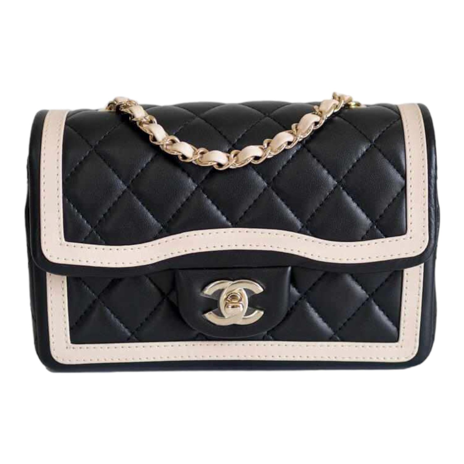 Chanel 23B Mini Rectangular Two-tone Lambskin GHW