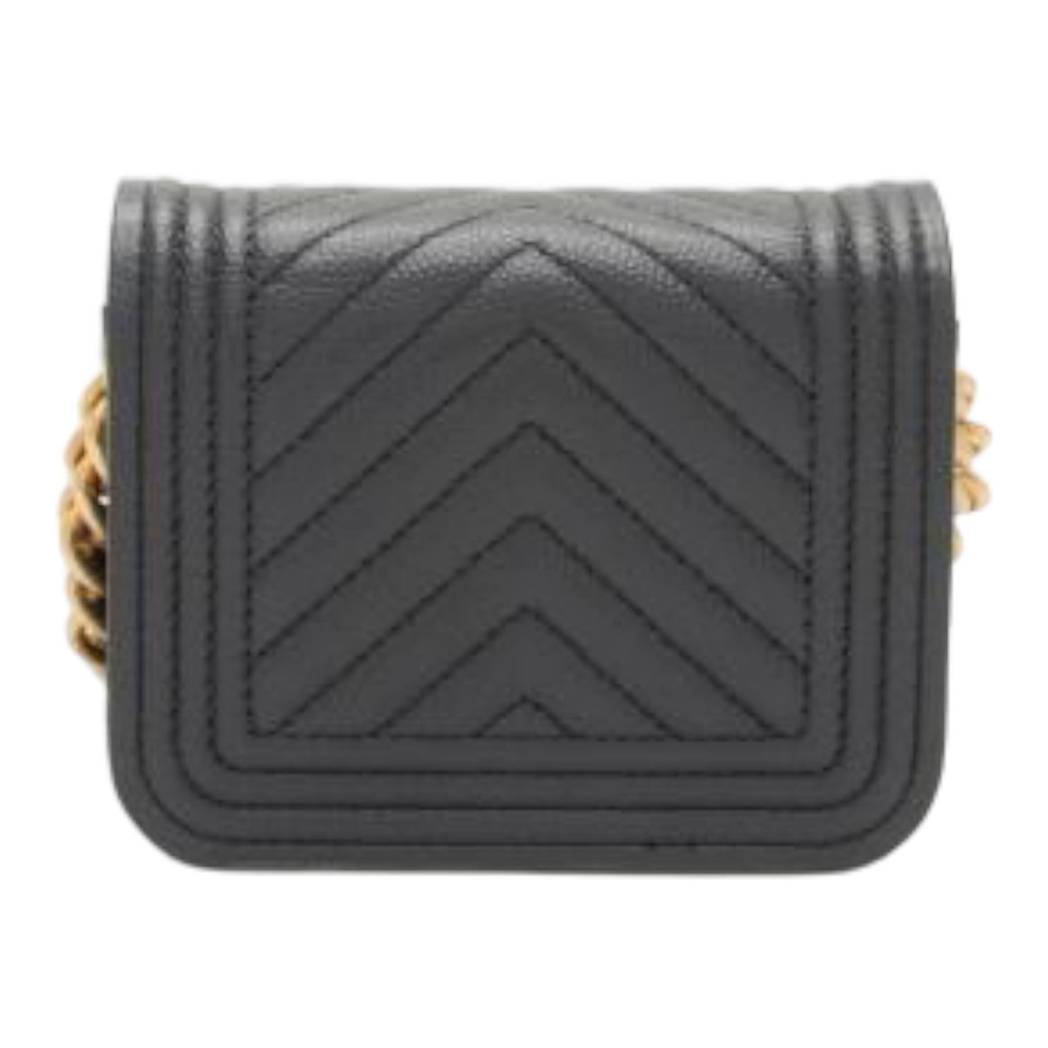 Chanel Chevron Caviar Leather Boy Waist Bag