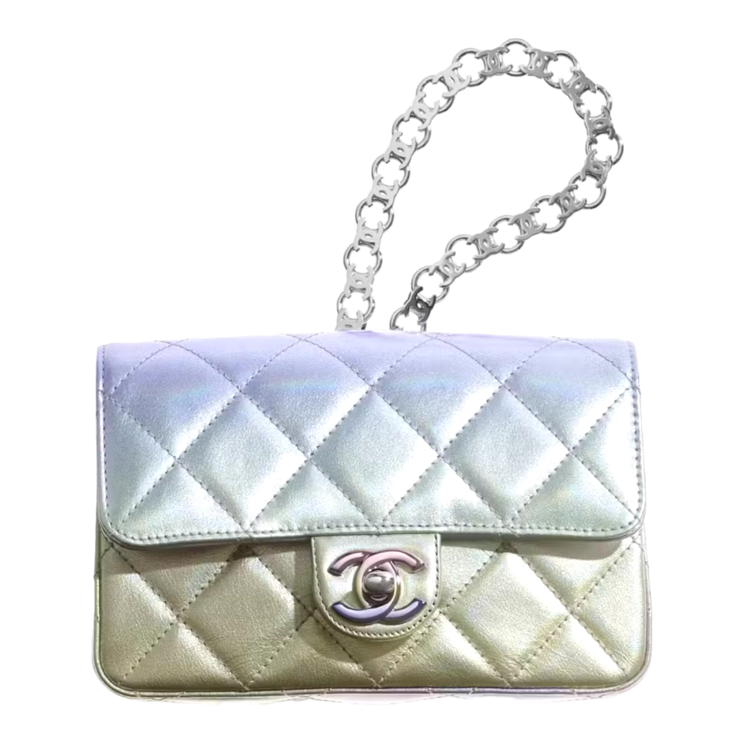 Chanel Timeless Classic Ombre Wristlet Mini Flap