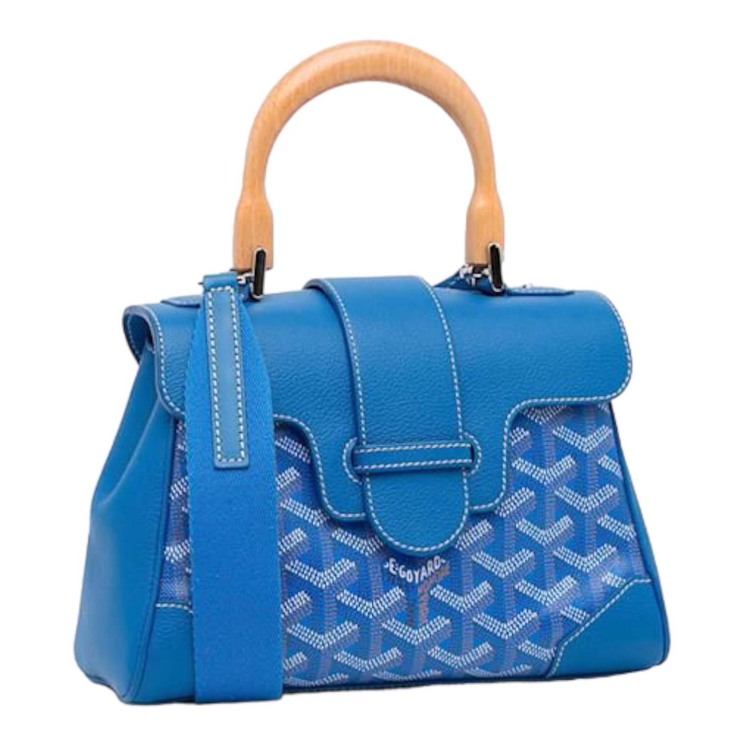 Goyard Blue Mini Goyardine Saigon