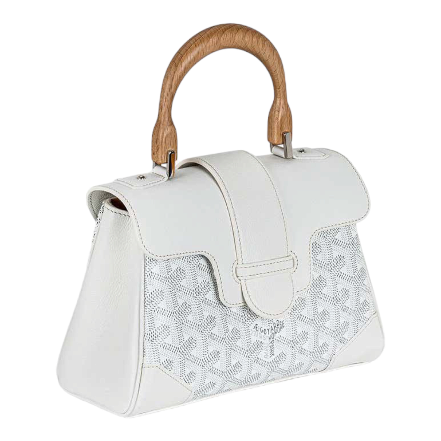 Goyard White Mini Saigon Souple Bag