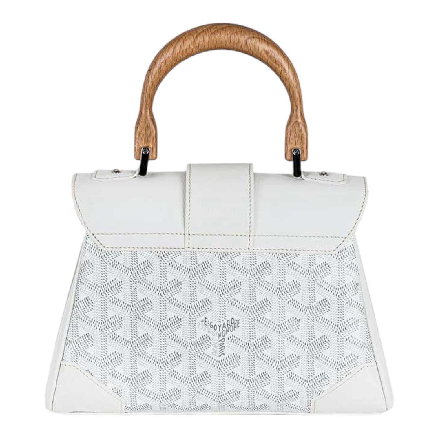 Goyard White Mini Saigon Souple Bag