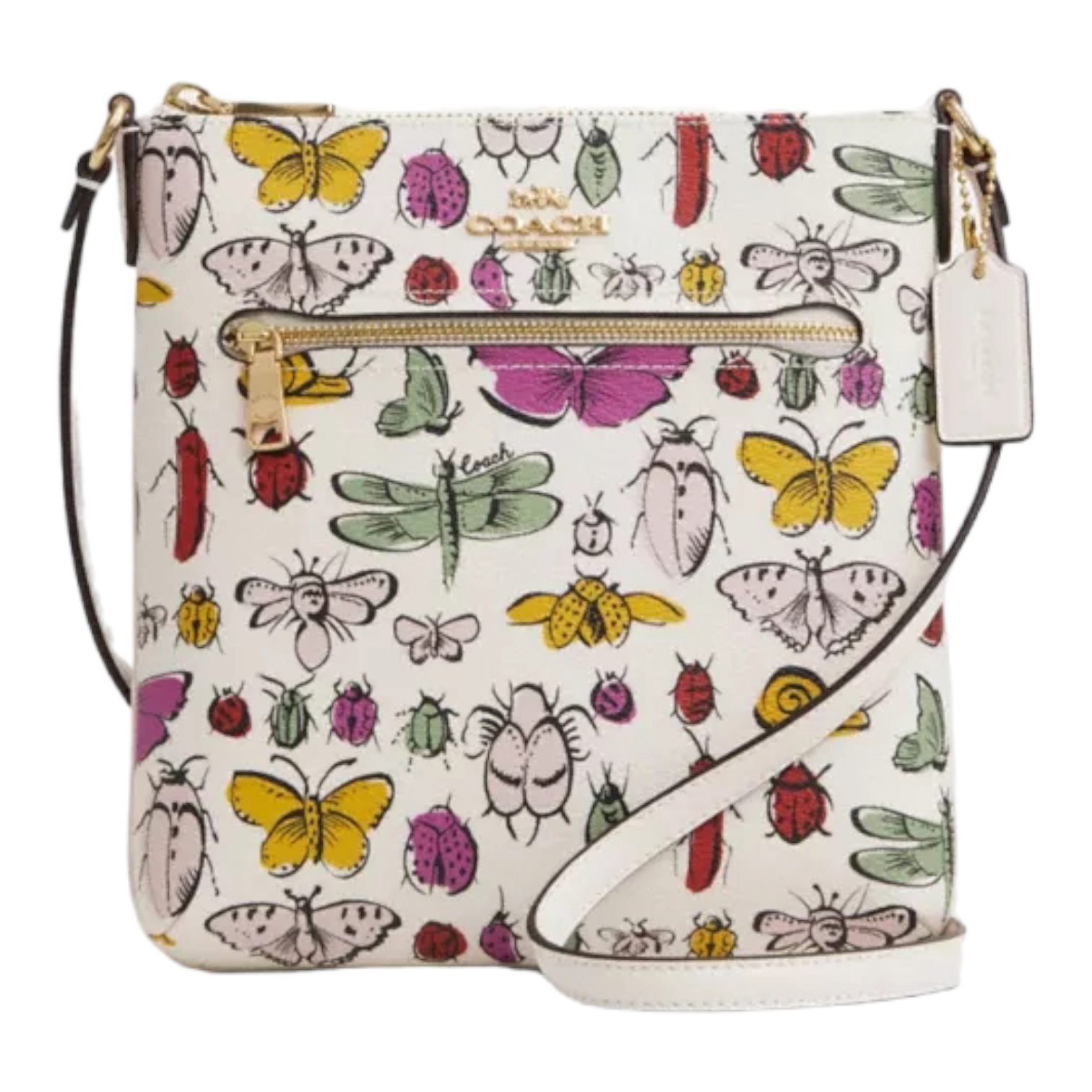 Coach Mini Rowan File Bag With Creature Print