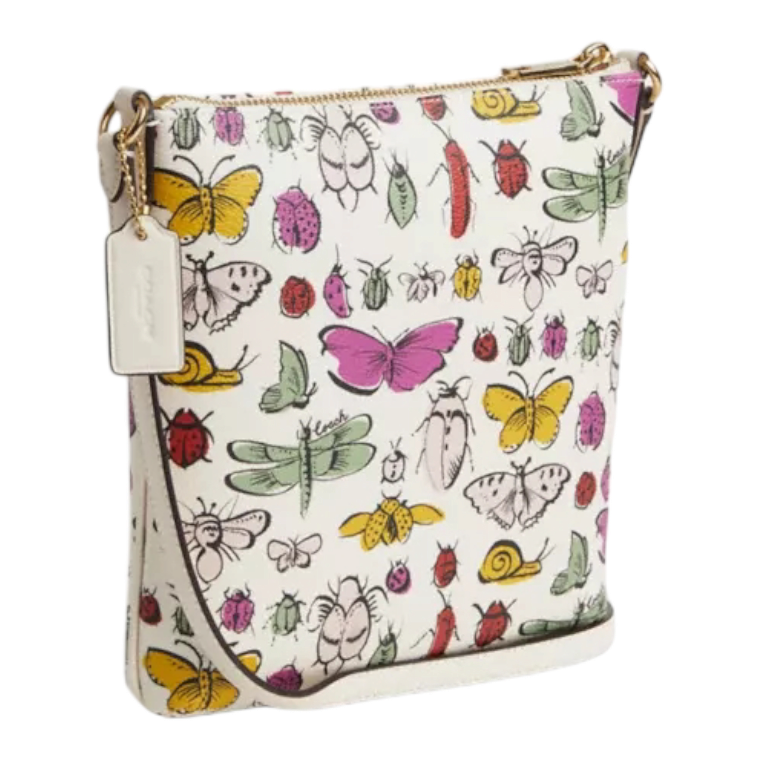 Coach Mini Rowan File Bag With Creature Print