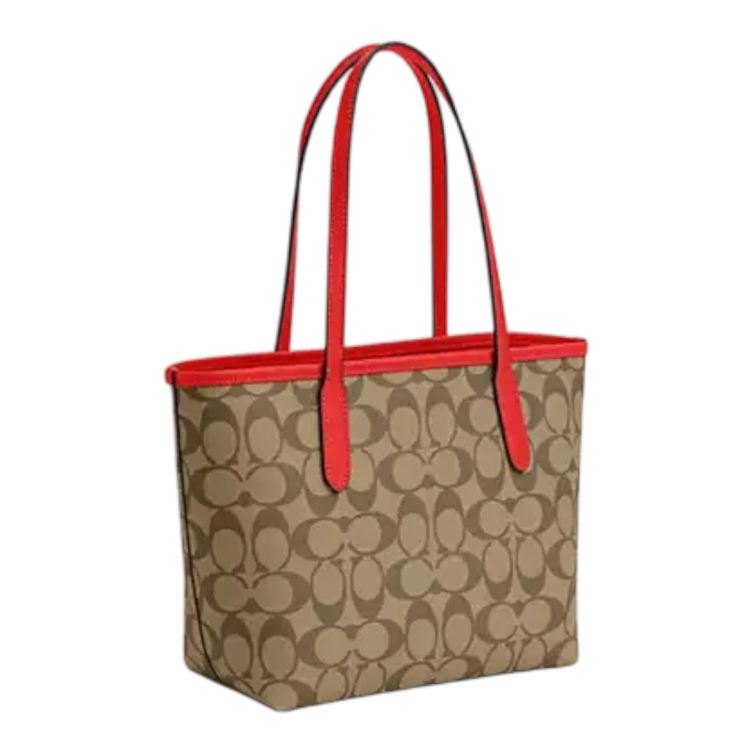 Coach Mini City Tote In Signature Canvas