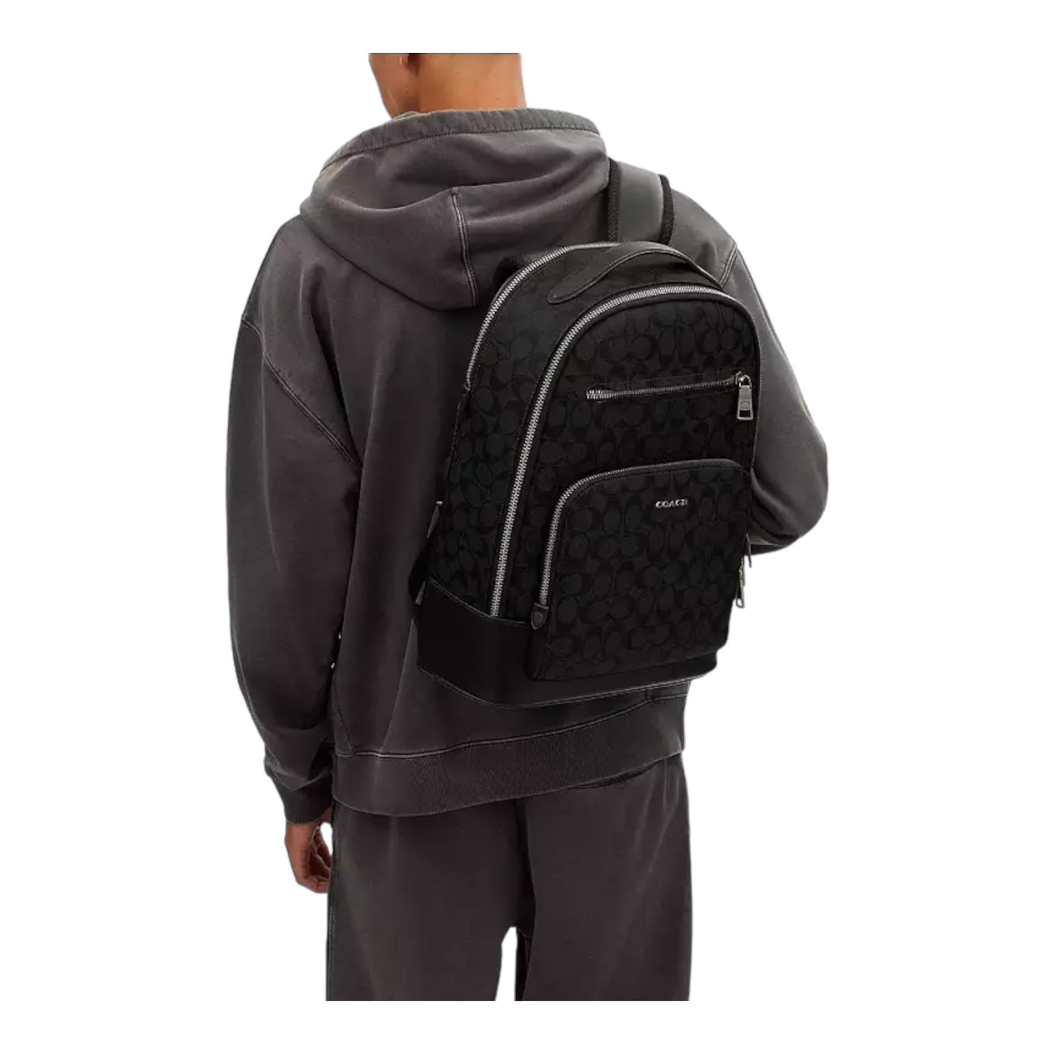 Coach Ethan Backpack In Signature "Black"