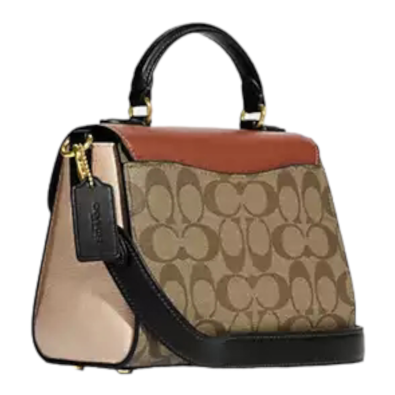 Coach Morgan Top Handle Satchel Bag In Colorblock Signature Canvas