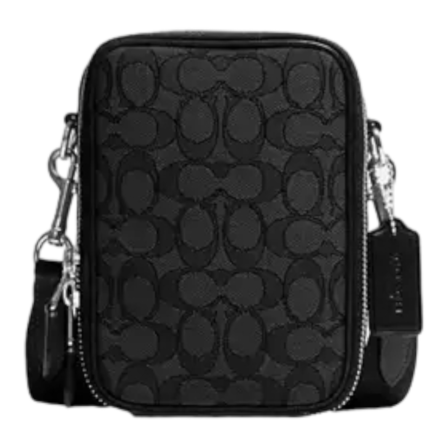 Coach Stanton Crossbody In Signature Jacquard "Black"