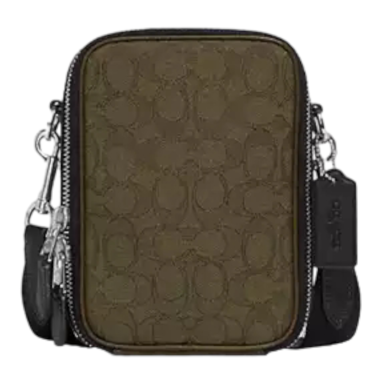 Coach Stanton Crossbody In Signature Jacquard "Olive"