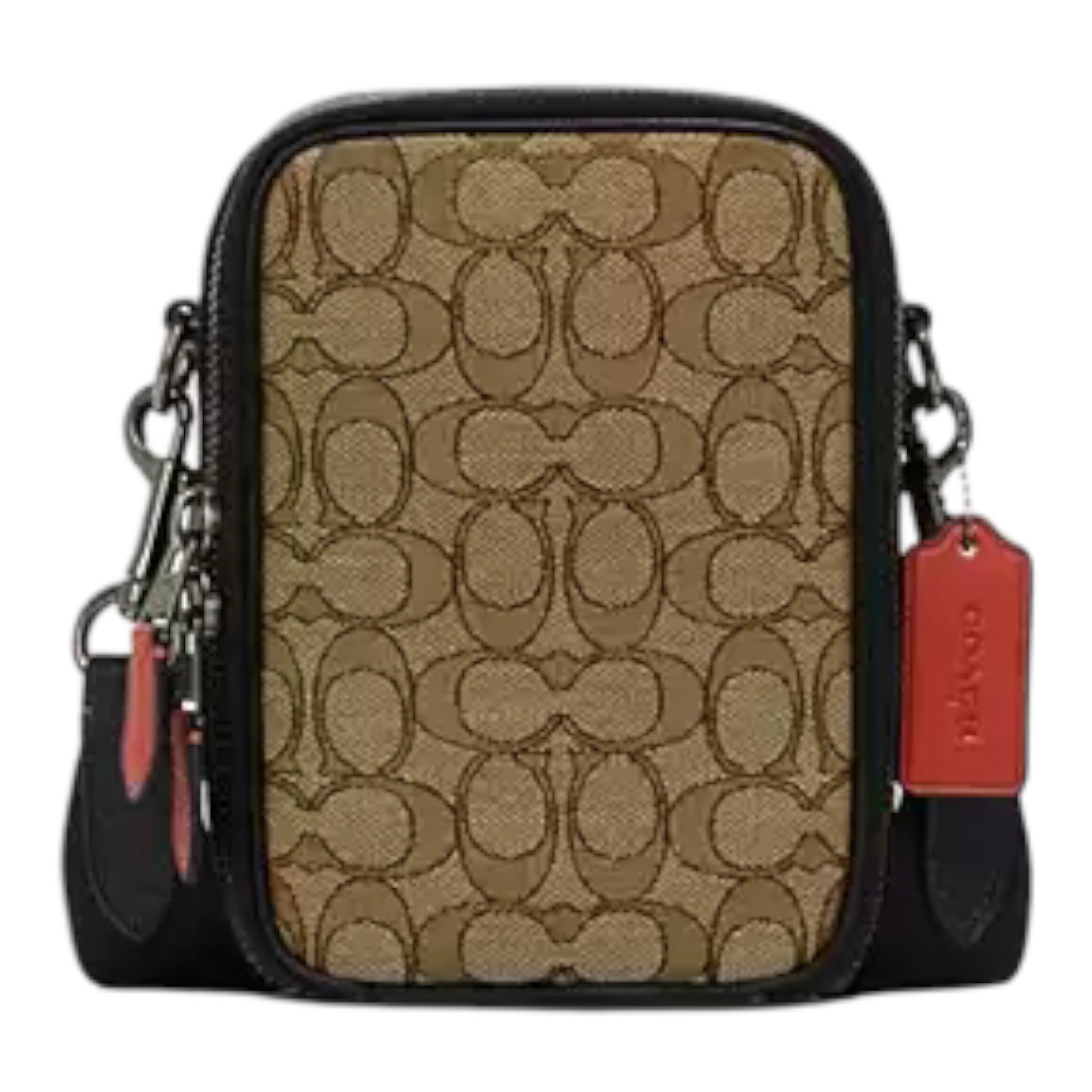 Coach Stanton Crossbody In Signature Jacquard "Khaki"