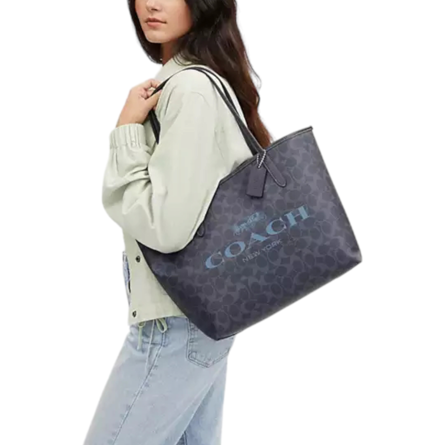 Coach City Tote Bag In Signature Canvas