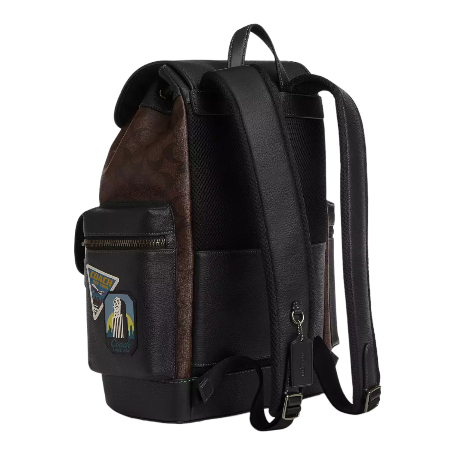 Coach Sprint Backpack In Signature Canvas With Travel Patches