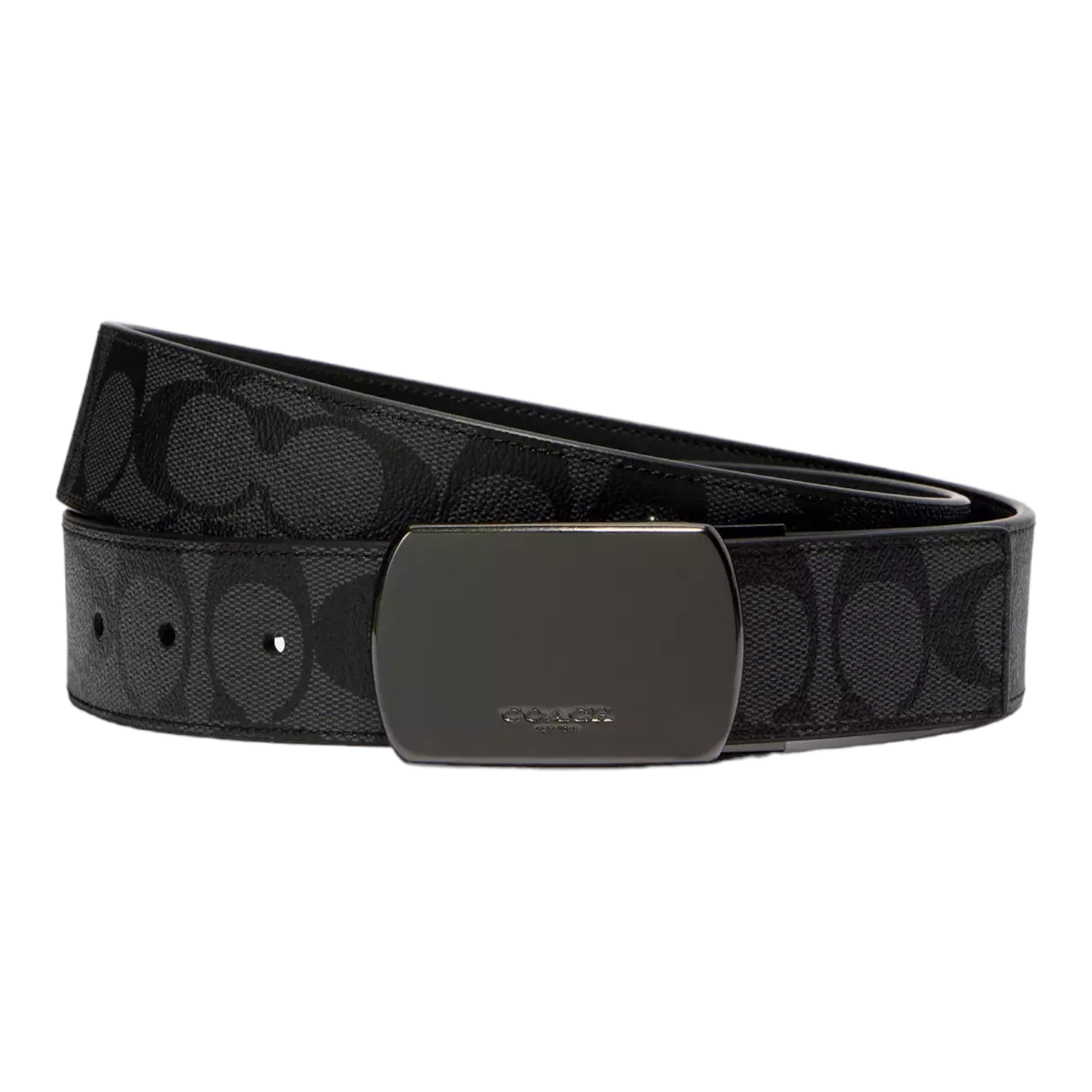 Coach Plaque Buckle Cut To Size Reversible Belt, 38 Mm