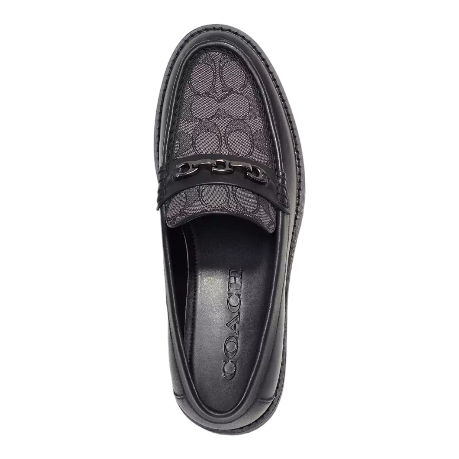 Coach Brooks Loafer In Signature Jacquard "Black"