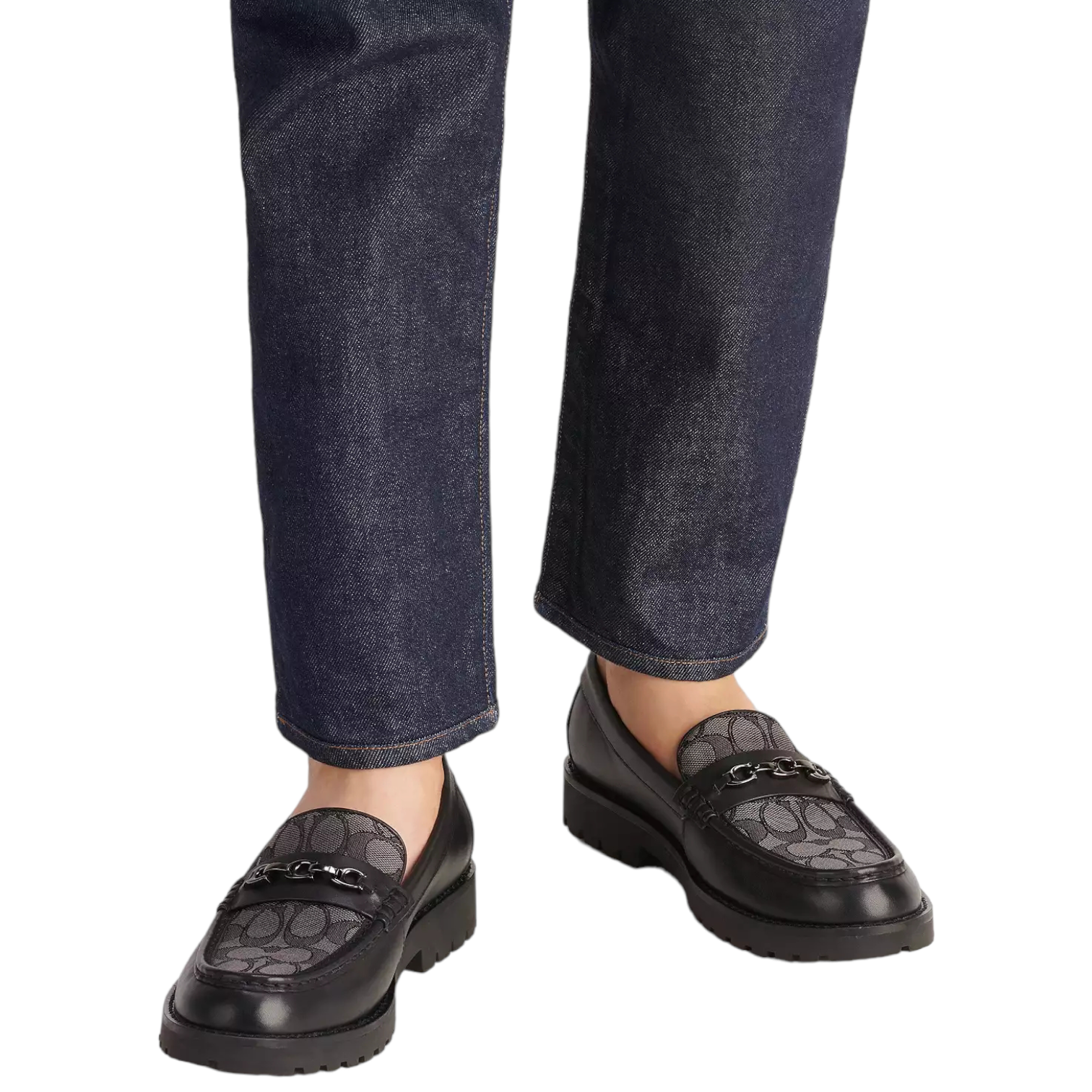 Coach Brooks Loafer In Signature Jacquard "Black"