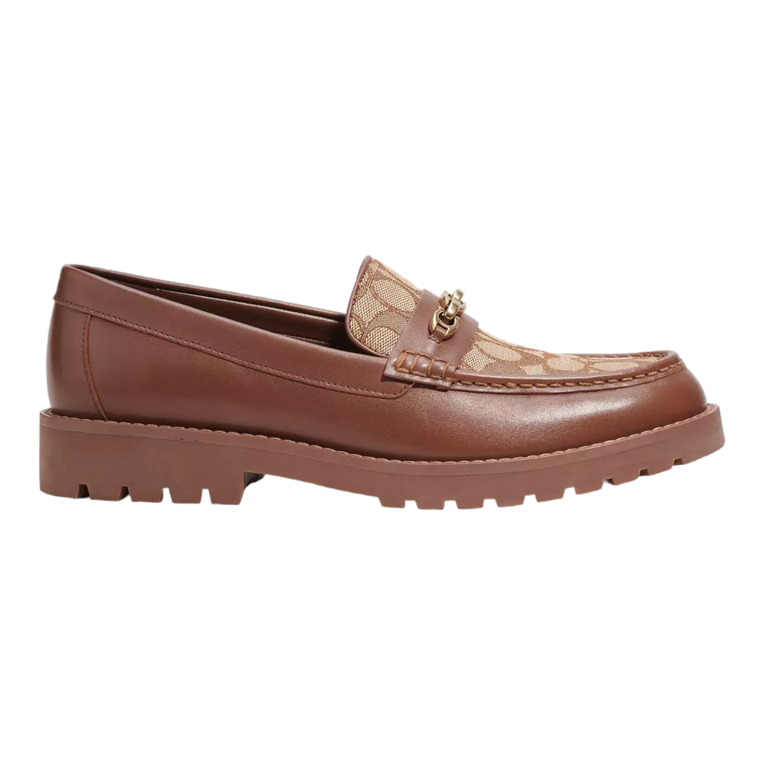 Coach Brooks Loafer In Signature Jacquard "Brown"