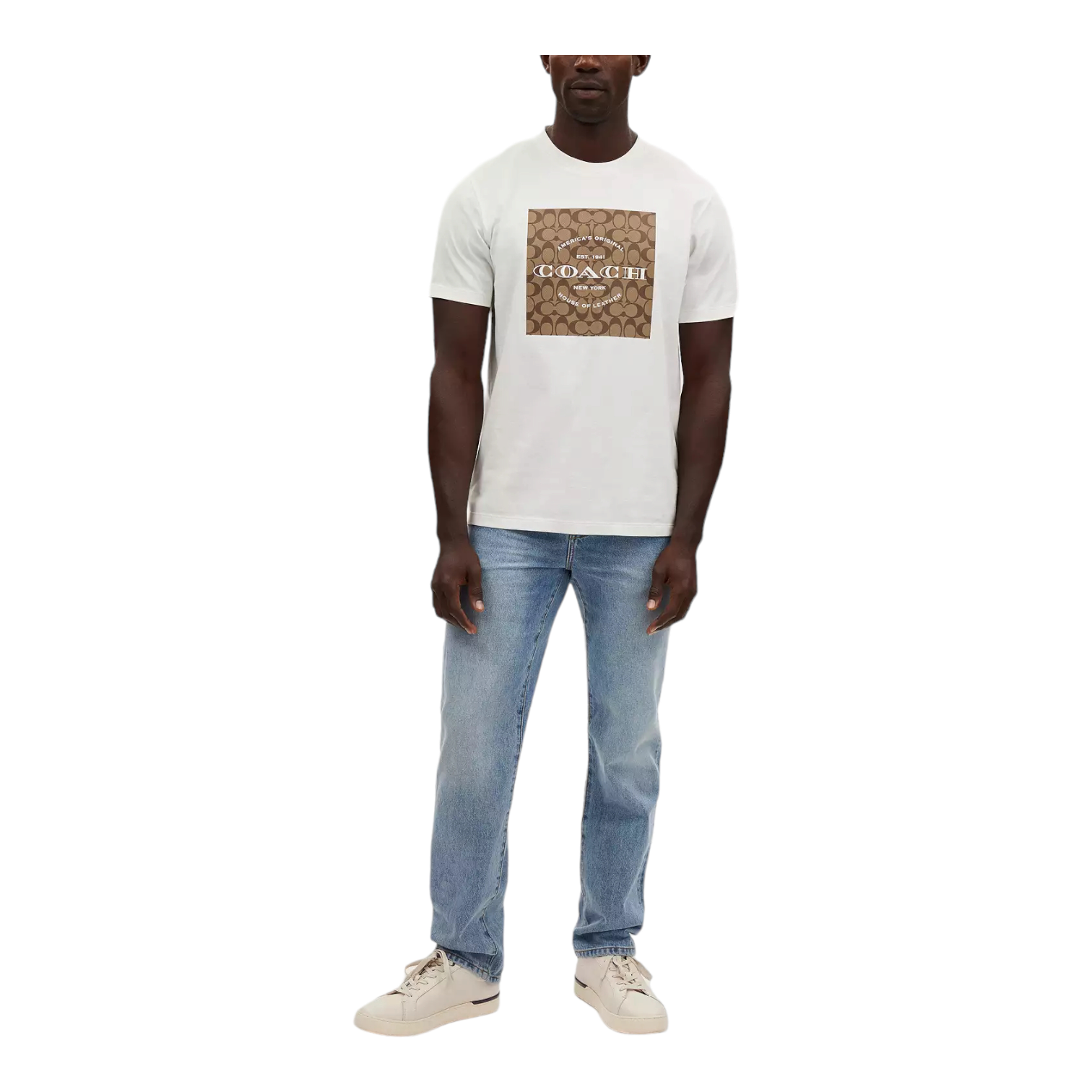 Coach Signature Square T Shirt In Organic Cotton