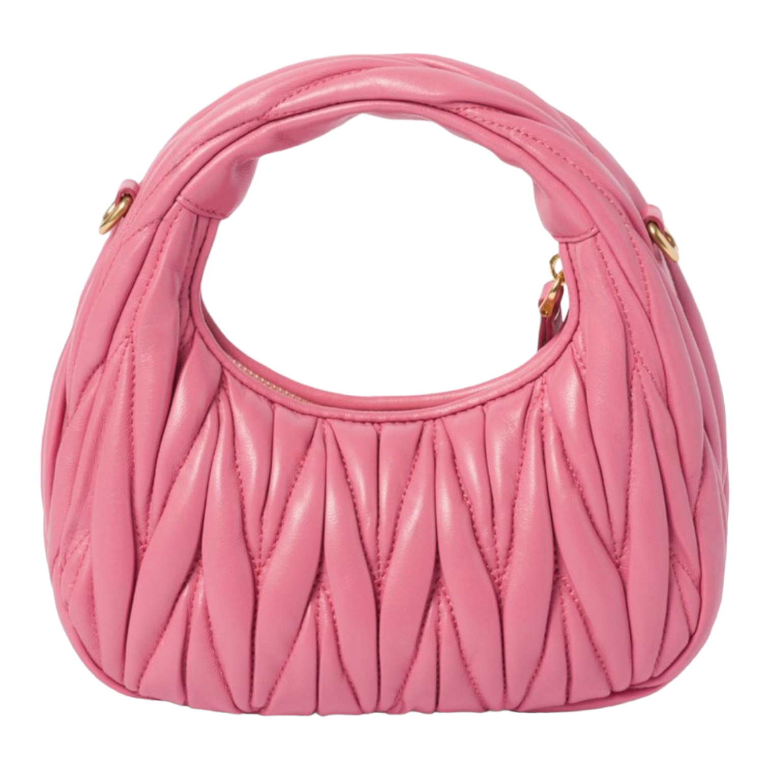 Miu Miu Small Matelassé Leather Wander Top-Handle Bag