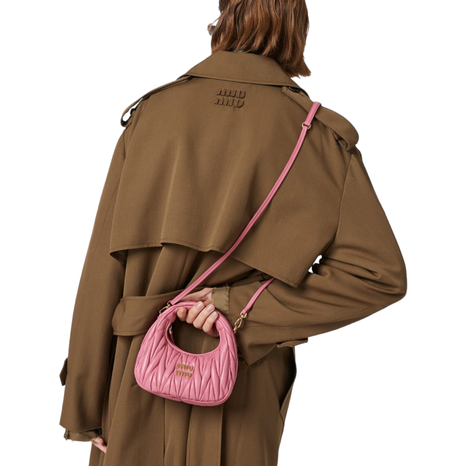 Miu Miu Small Matelassé Leather Wander Top-Handle Bag