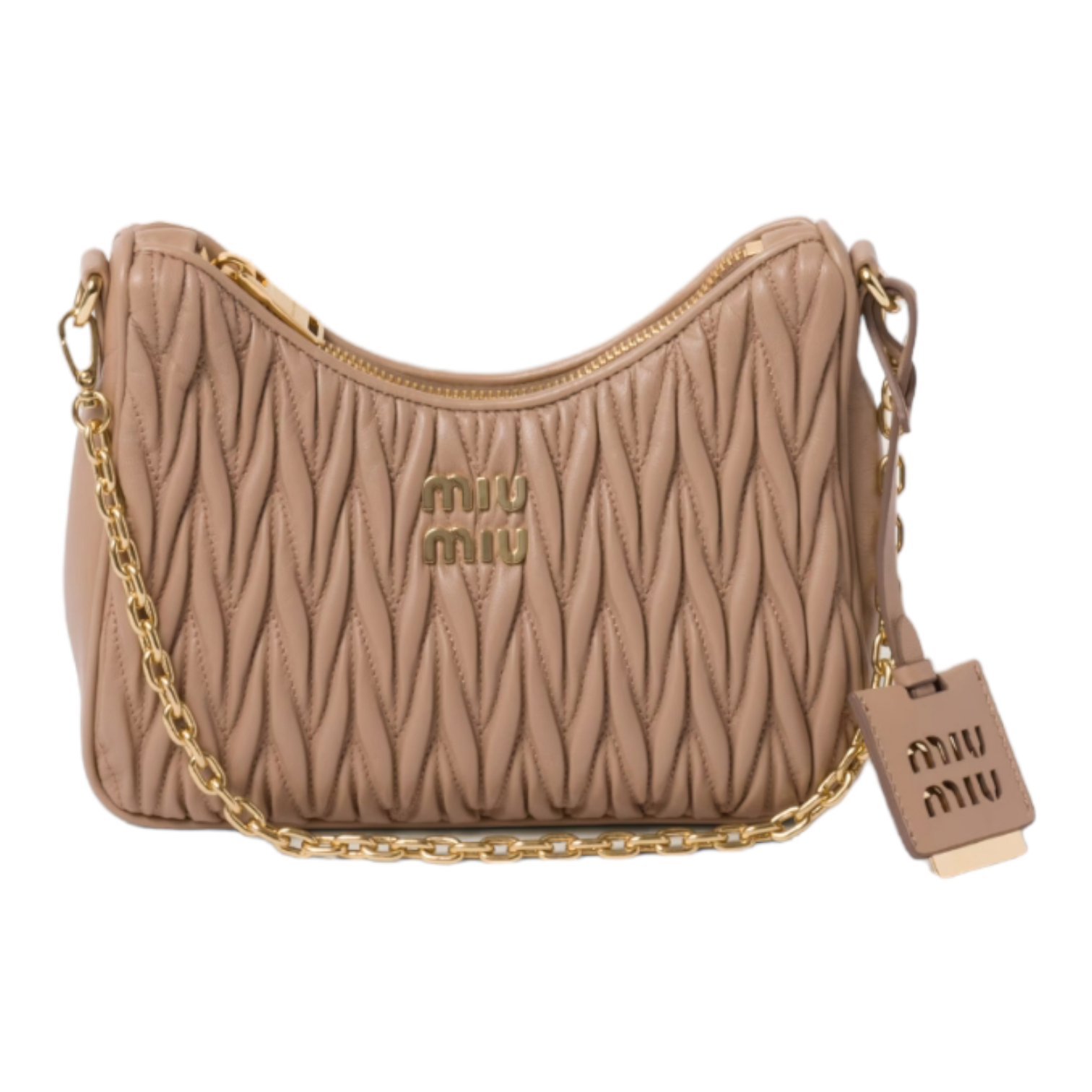 Miu Miu Matelassé Nappa Leather Shoulder Bag