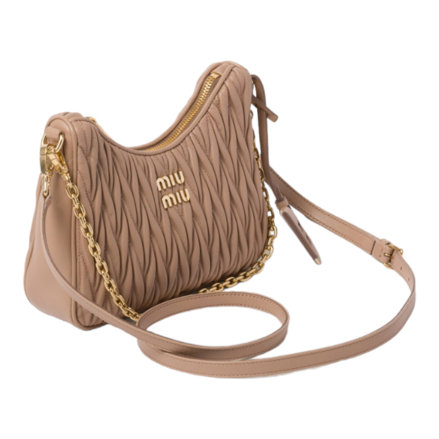 Miu Miu Matelassé Nappa Leather Shoulder Bag