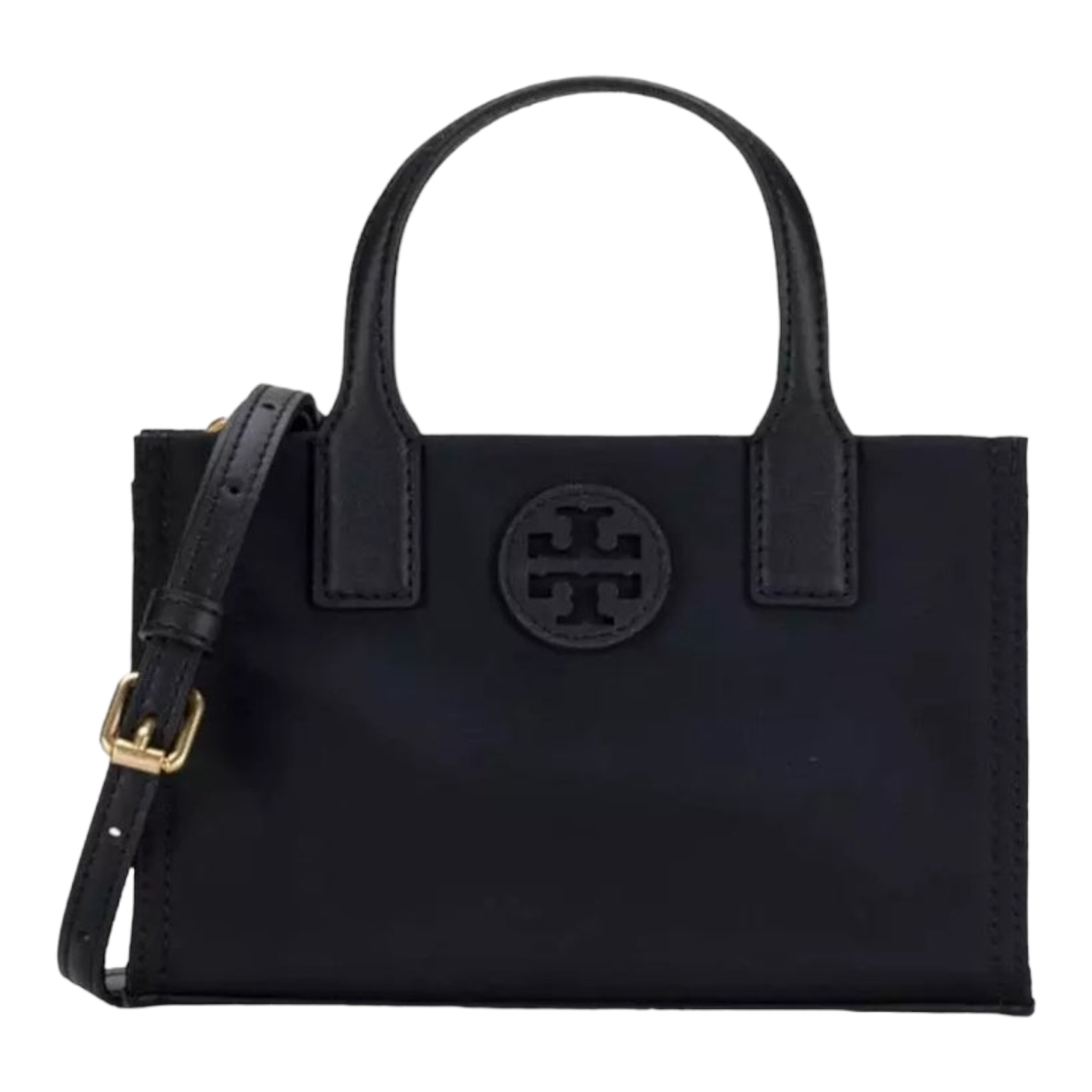 Tory Burch Ella Nylon Mini Tote Black