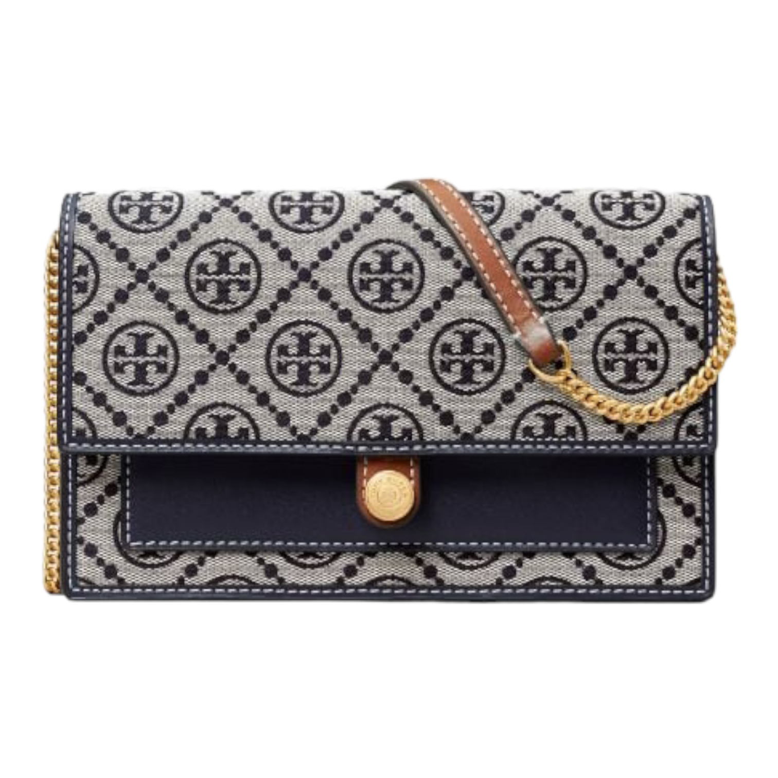 Tory Burch T Monogram Chain Wallet