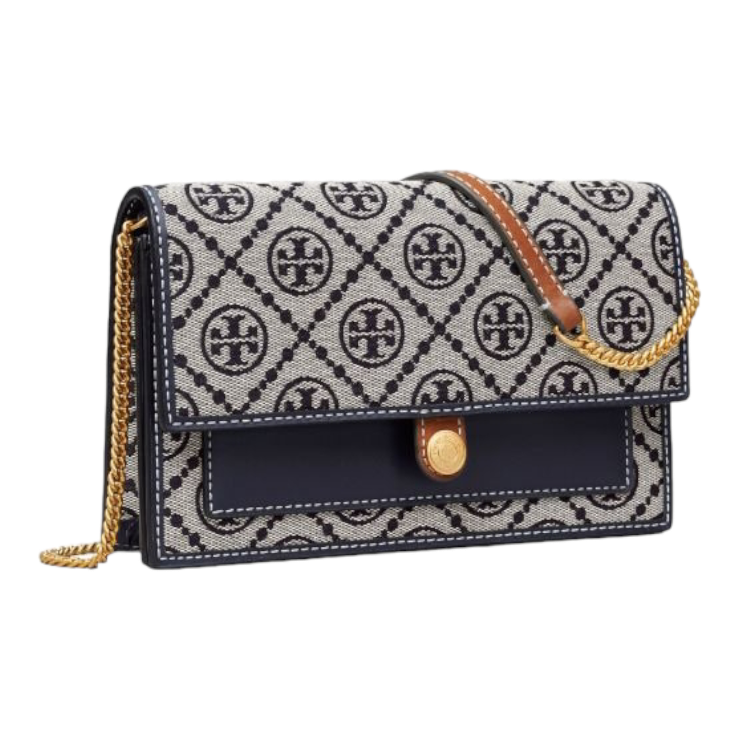 Tory Burch T Monogram Chain Wallet