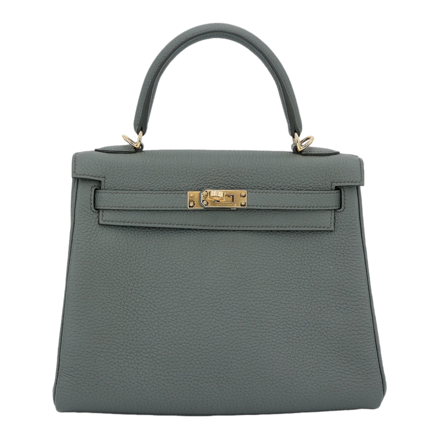 Hermes Kelly 25 Vert Amande Handbag