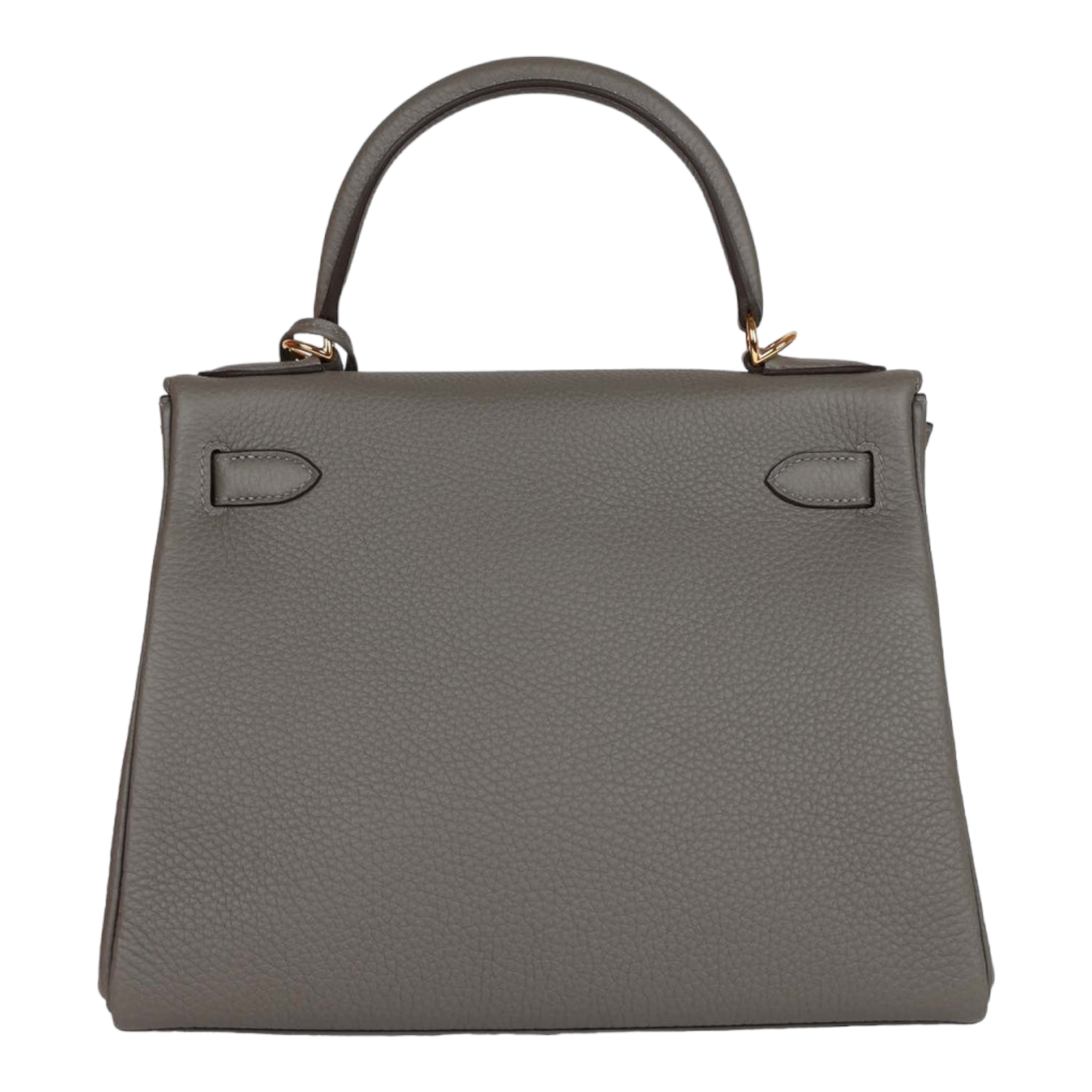 Hermes Kelly 28 Gris Meyer Clemence "Gold Hardware"