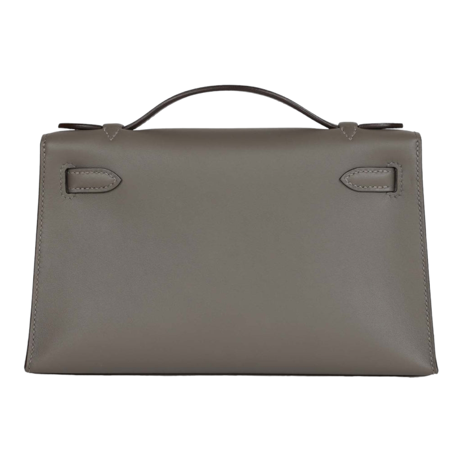 Hermes Kelly Pochette Gris Meyer Swift Gold Hardware